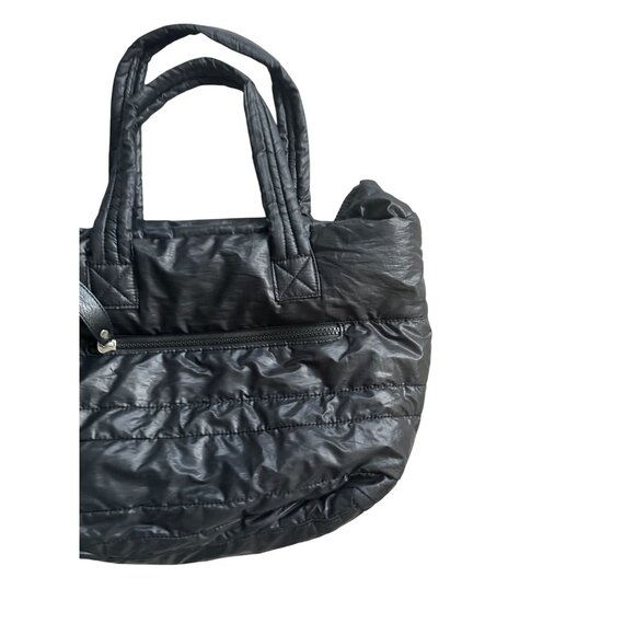 SONDRA ROBERTS Black Puffer Shoulder Tote Bag - Picture 4 of 10